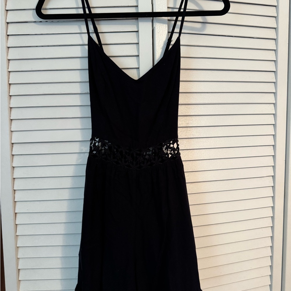 Hollister Black Lace Detail Romper